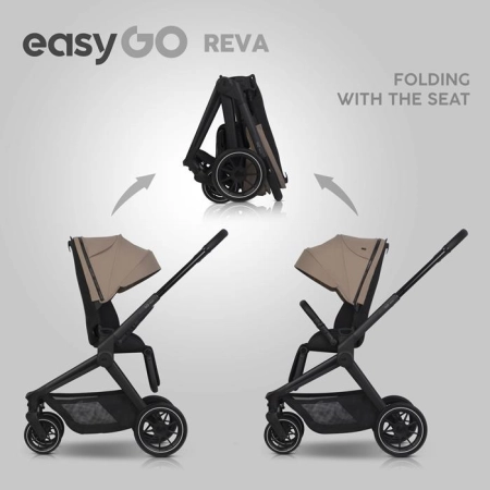 EasyGo Reva Golden Beige wózek 2w1 wielofunkcyjny